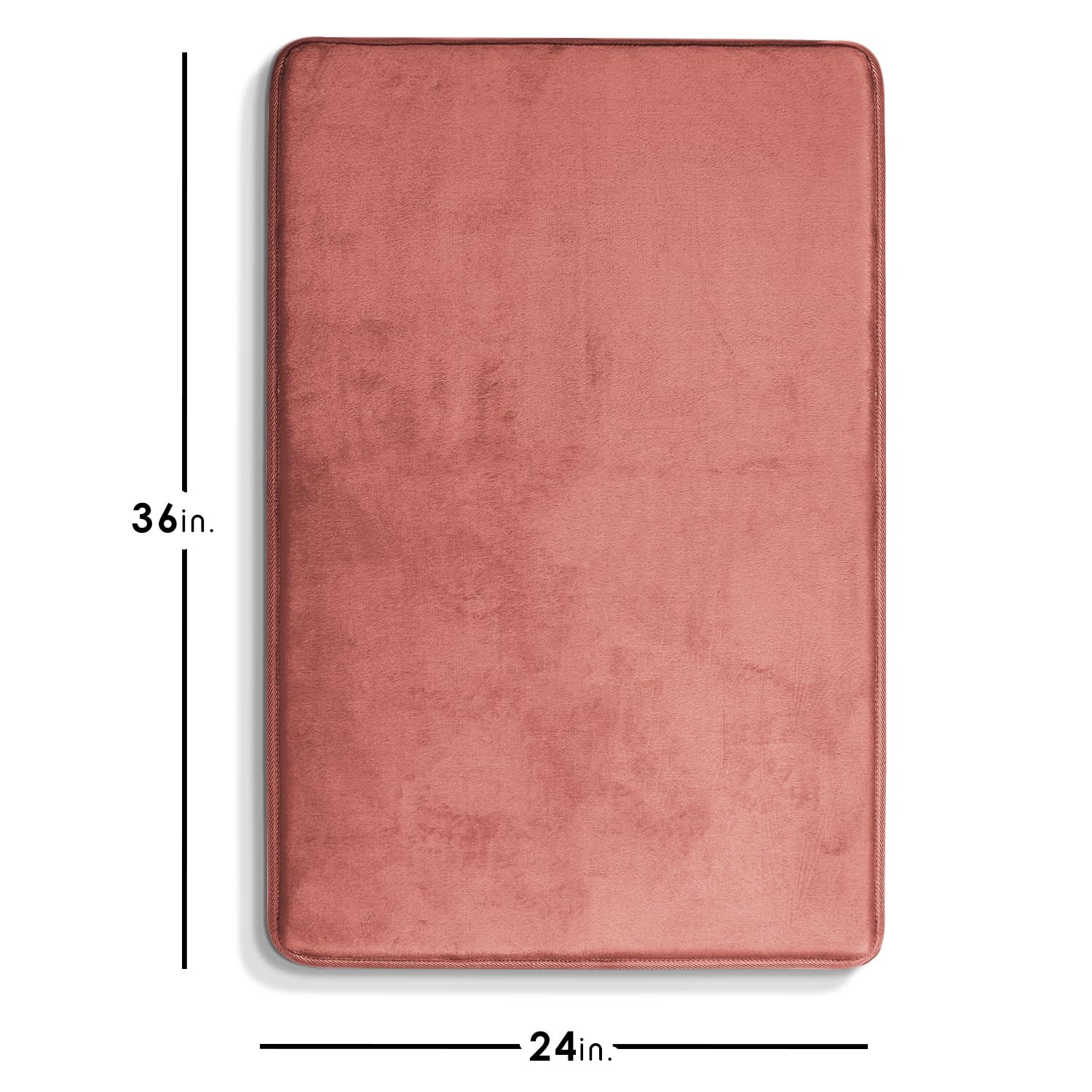 Clara Clark Bathroom Rugs Velvet Memory Foam Bath Mat Non-Slip Bath Rugs gallery