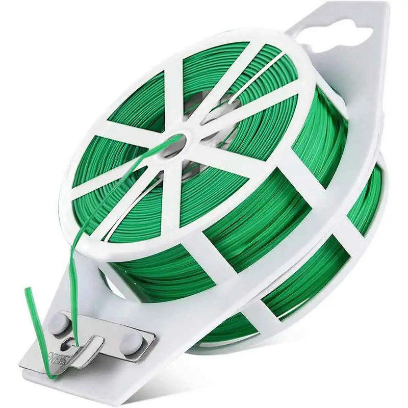 1 Roll 100M Multifunctional Plastic Steel Twist Tie Sturdy Reusable Garden Flowe gallery