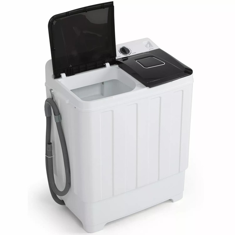 Portable Washing Machine 30Lbs Capacity Twin Tub Compact Laundry for Apartments gallery