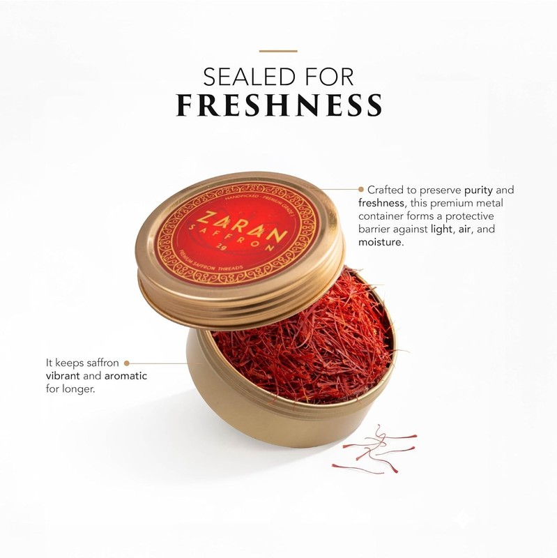 100% Pure Saffron Threads - 2g Super Negin Spice for Cooking & Medicinal Uses gallery