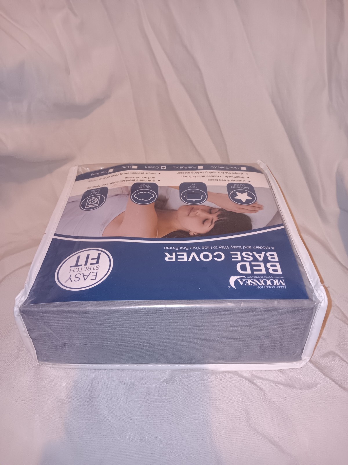 MoonSea Box Spring Bed Base Cover Sheet, Unopened, New With Tag. gallery