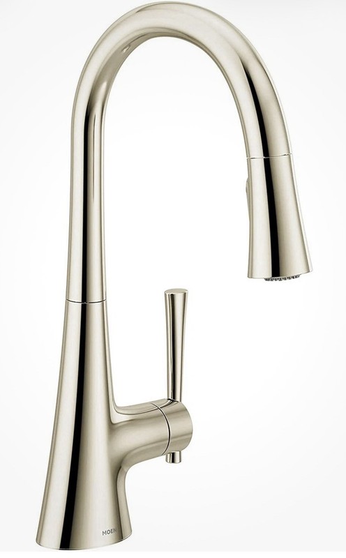 * Moen 9126NL Kurv One-Handle Pulldown Kitchen Faucet Polished Nickel gallery