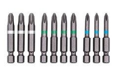 Laser Tools JIS Non-Slip Bit Set – 10pc 9137