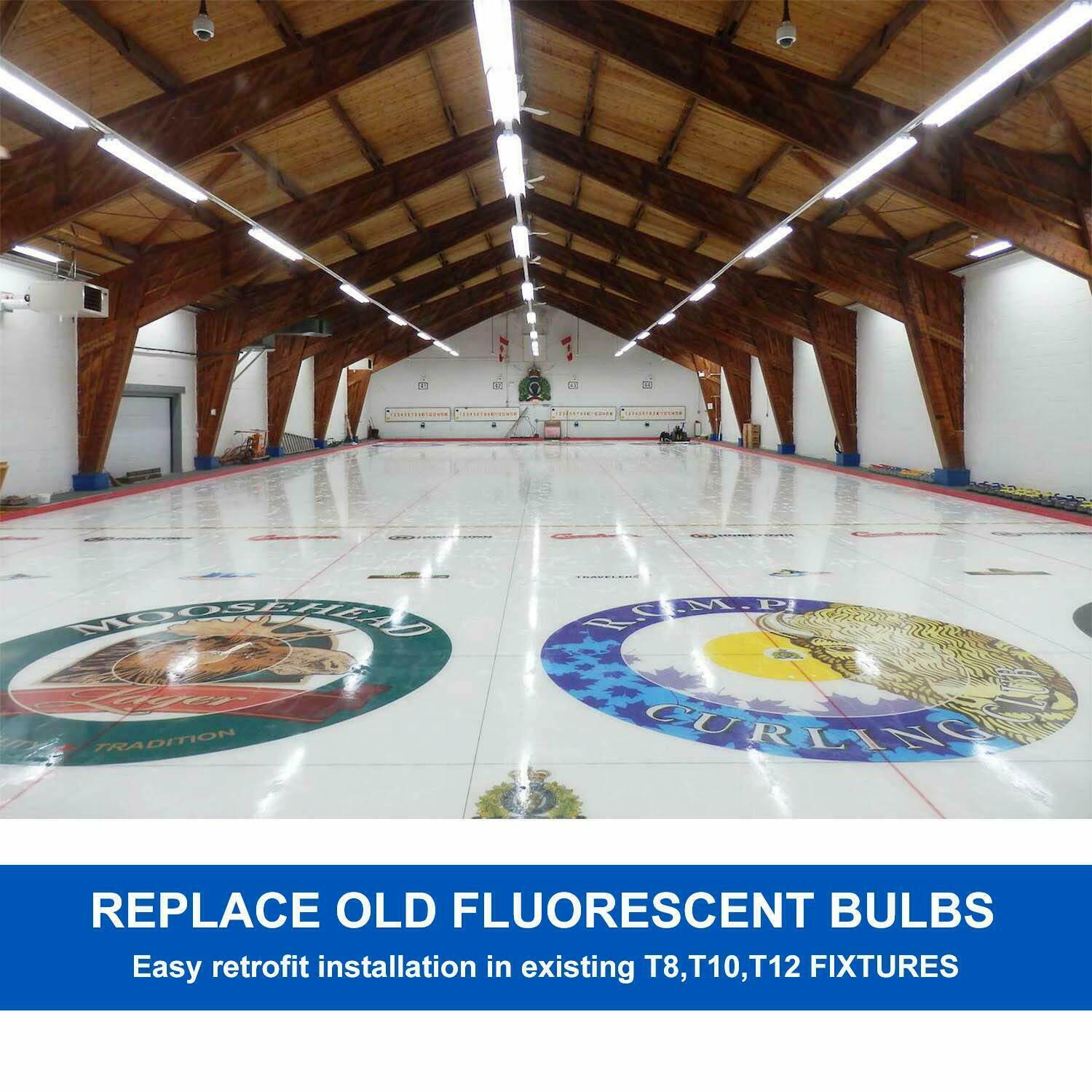 4 foot LED Tube T8 Double-end Fluorescent Replacement 22W 6000K Frosted 85-277V gallery