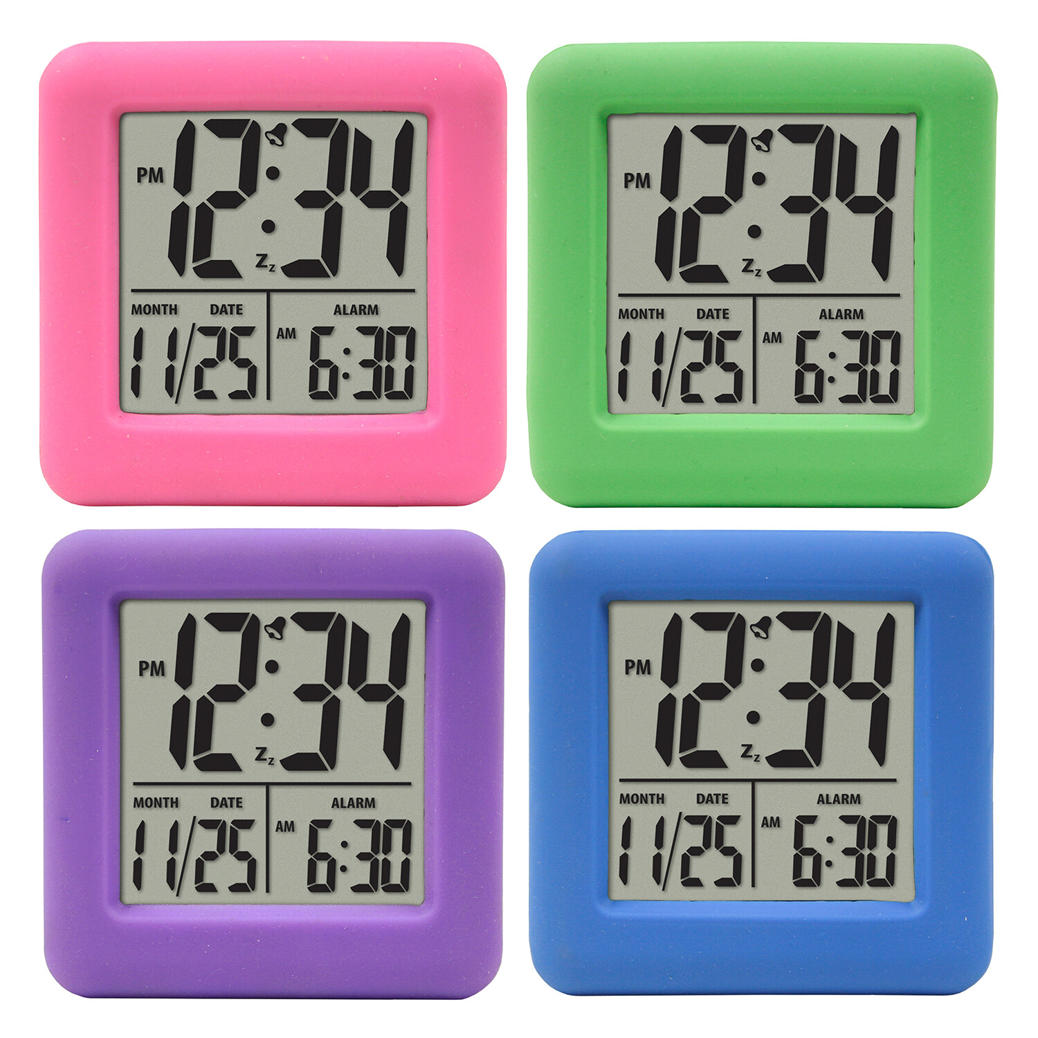 70931 Equity by La Crosse Soft Cube LCD Digital Alarm Clock - Open Box gallery
