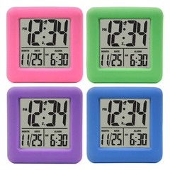 70931 Equity by La Crosse Soft Cube LCD Digital Alarm Clock – Open Box