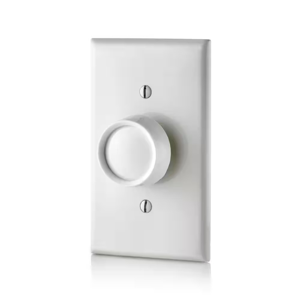 NEW Rotary Dimmer Switch for LED Halogen & Incandescent Bulbs White Easy Install gallery