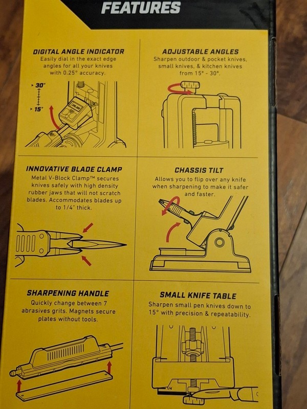 Work Sharp PRO PRECISION ADJUST KNIFE SHARPENER BENCH TOP SYSTEM WSBCHPAJ-PRO gallery