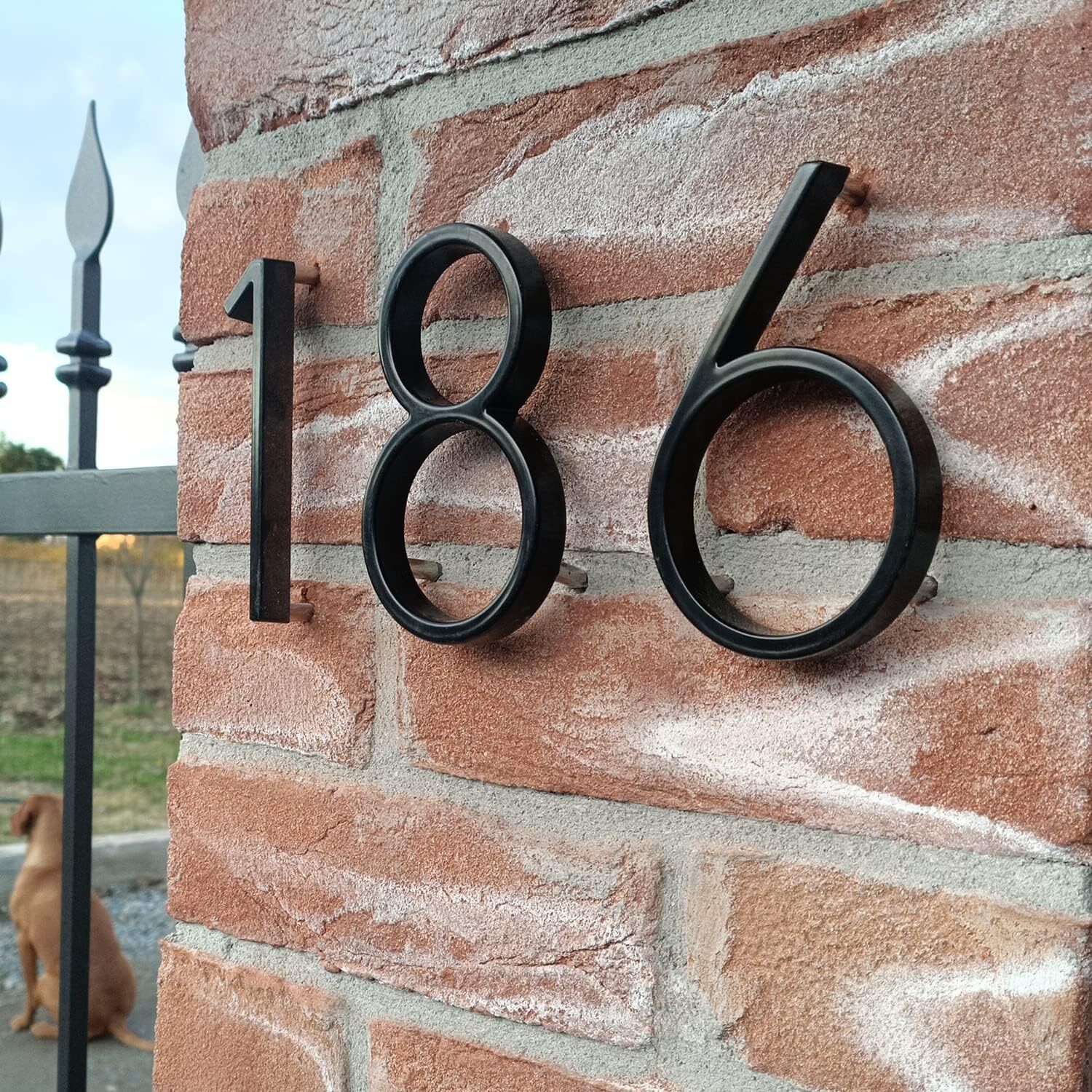 House Number for Outdoor, Mailboxes Number, Address Sign Metal Exterior Decor gallery