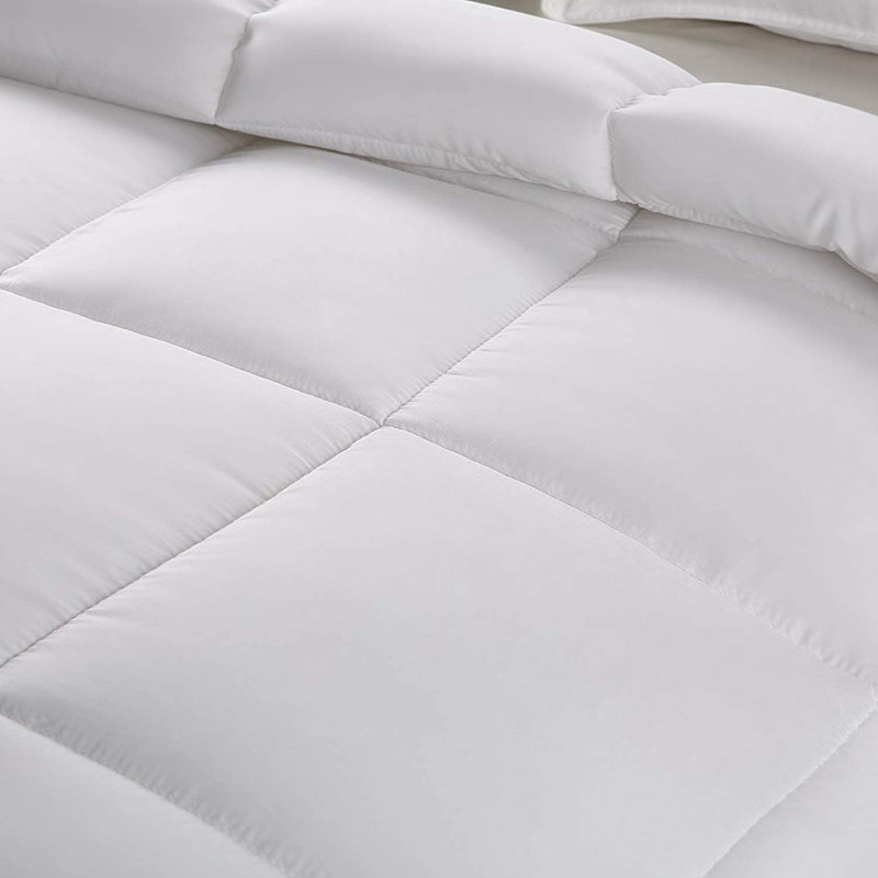 Bedding down Alternative Comforter (Queen, White) - All Season Comforter - Plush gallery