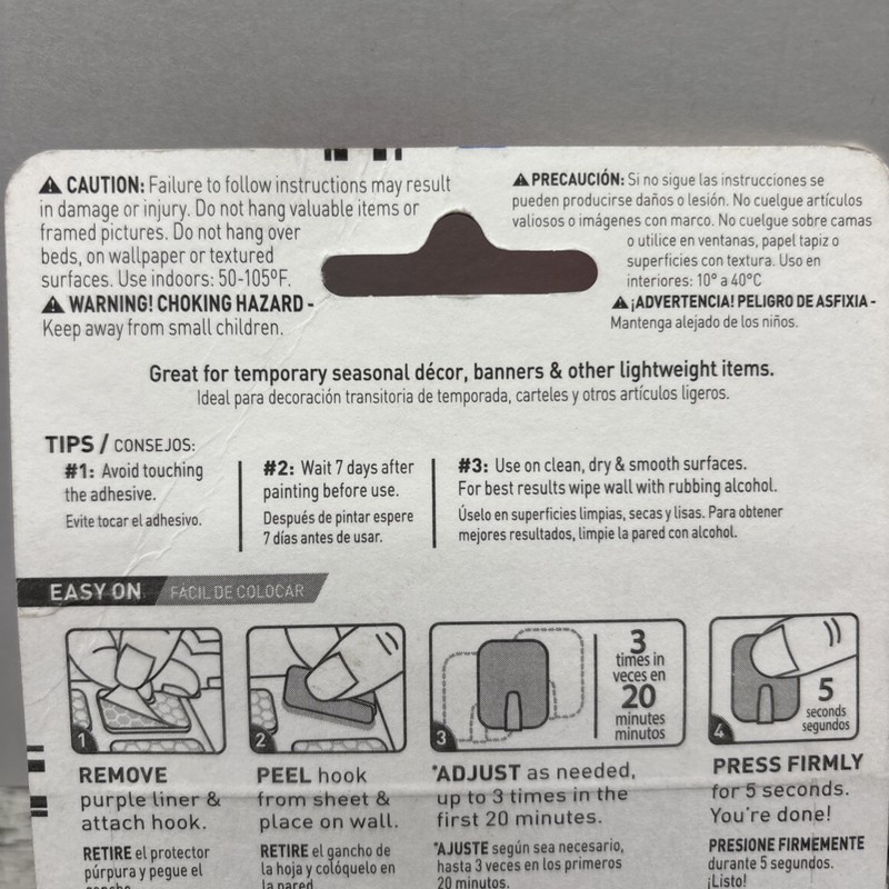 3M Command Adjustables Clear Repositionable 14 Hooks 30 Strips, 0.5-lb Hold {23} gallery