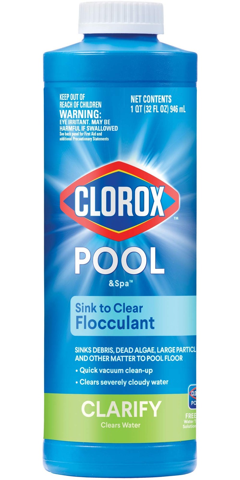 Clorox® Pool&Spa™ Swimming Pool Sink to Clear Flocculant, 1-Quart, gallery