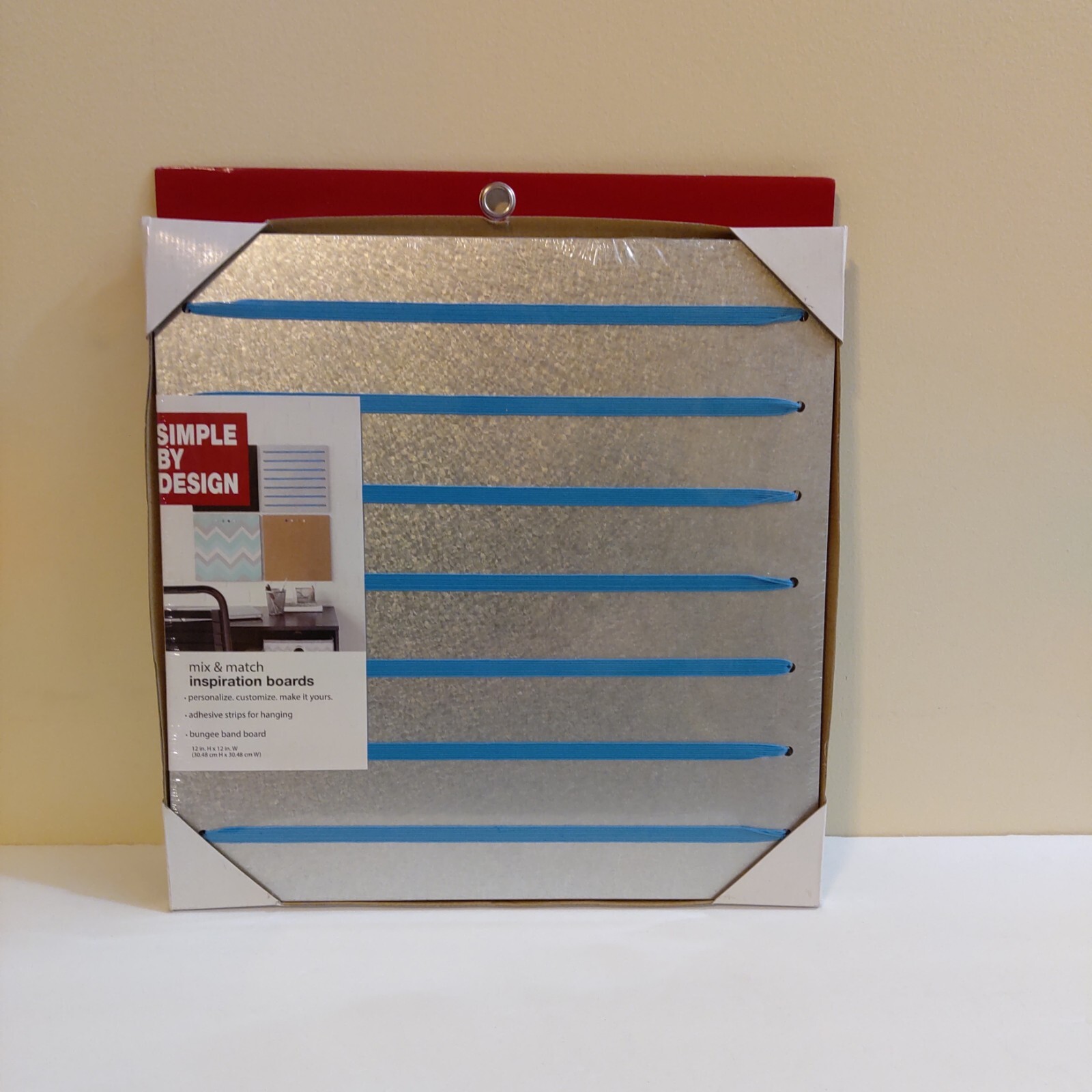 NEW Simple By Design Inspiration Board12" x12" Silver & Teal gallery