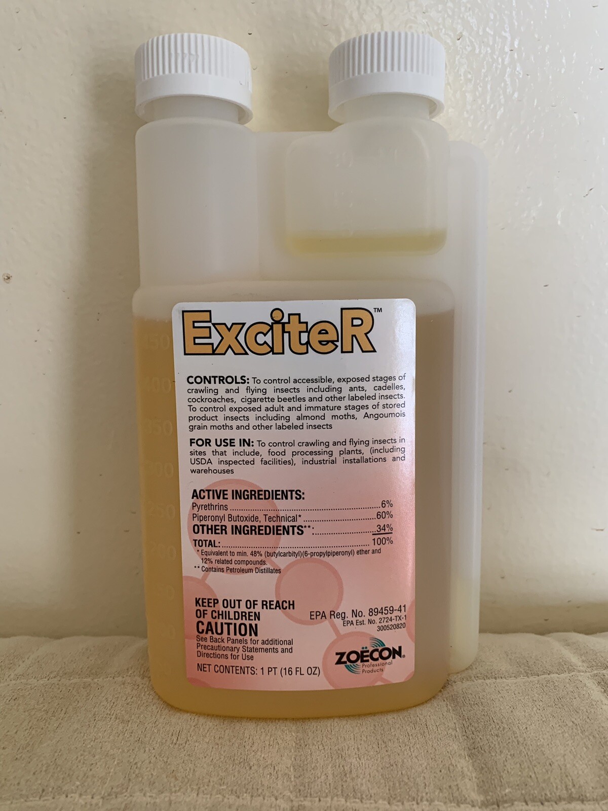 ExciteR Professional Insecticide 6% Pyrethrin 16oz Concentrate Ants Fleas Roach gallery