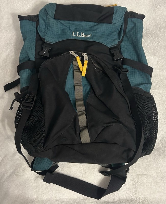 VTG LL BEAN Hiking Backpack Green Black