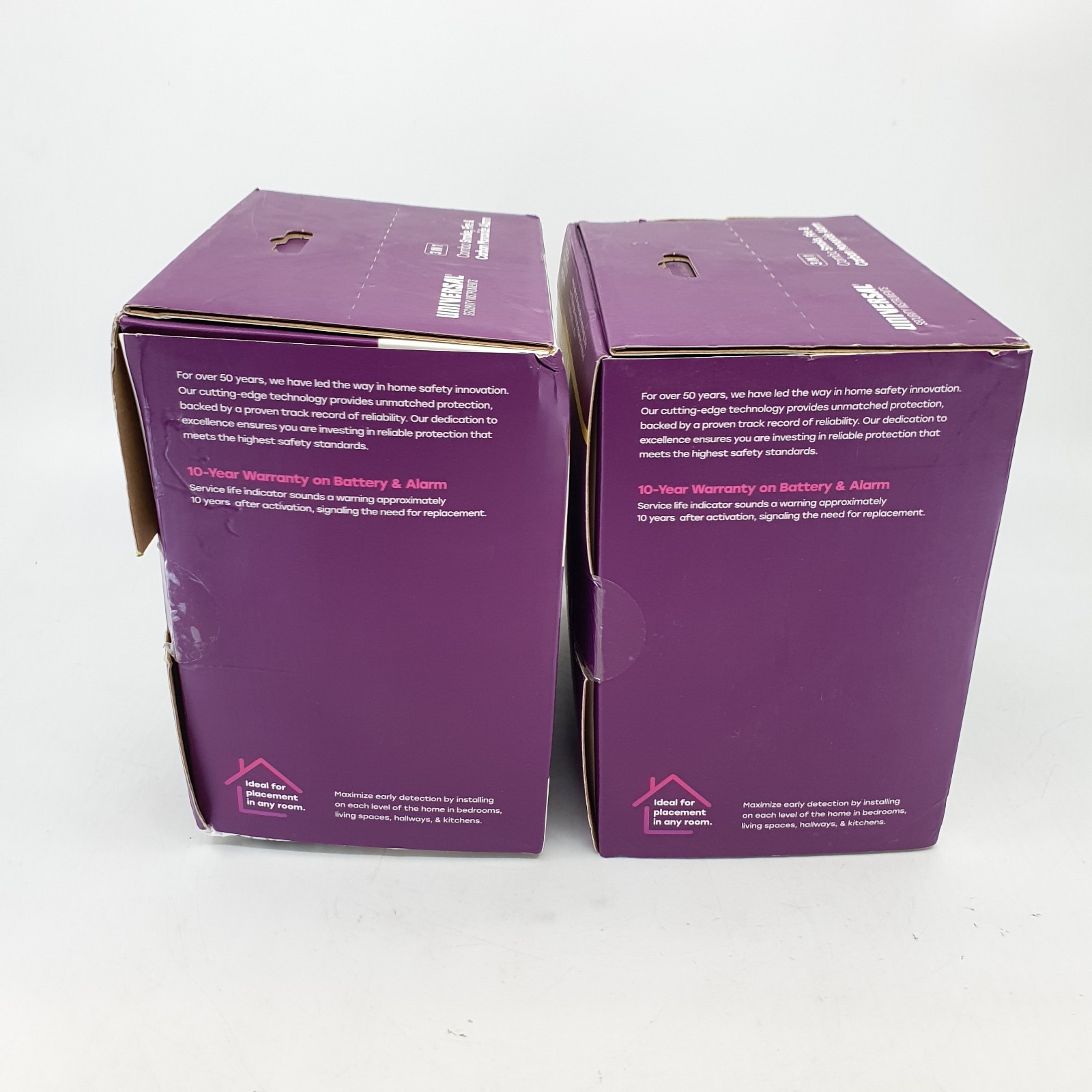 4 Pack USI 10-Year Battery Combination Smoke Carbon Monoxide Detector, Open Box gallery