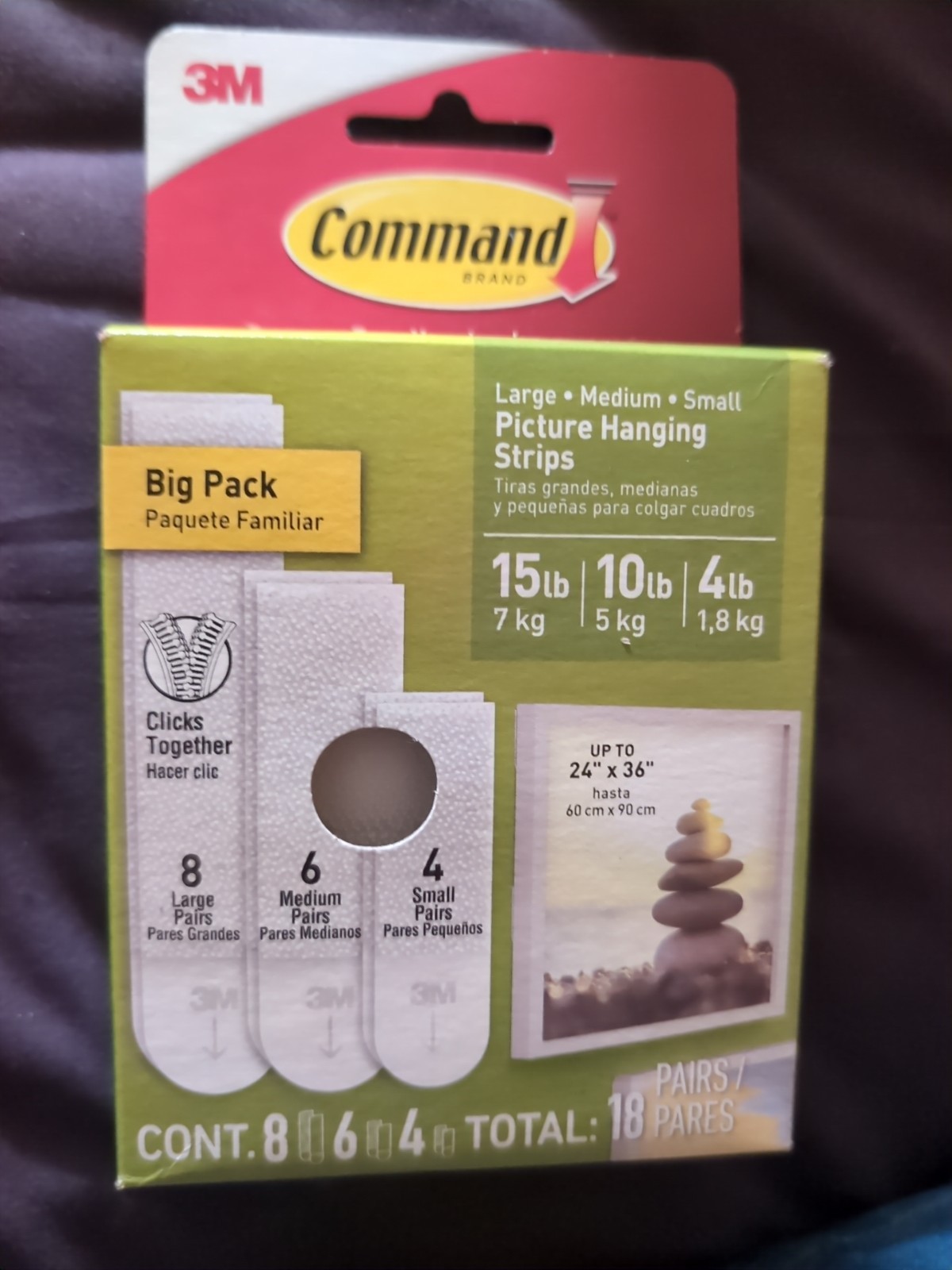 Command Picture Hanging Strips Variety Big Pack- White gallery