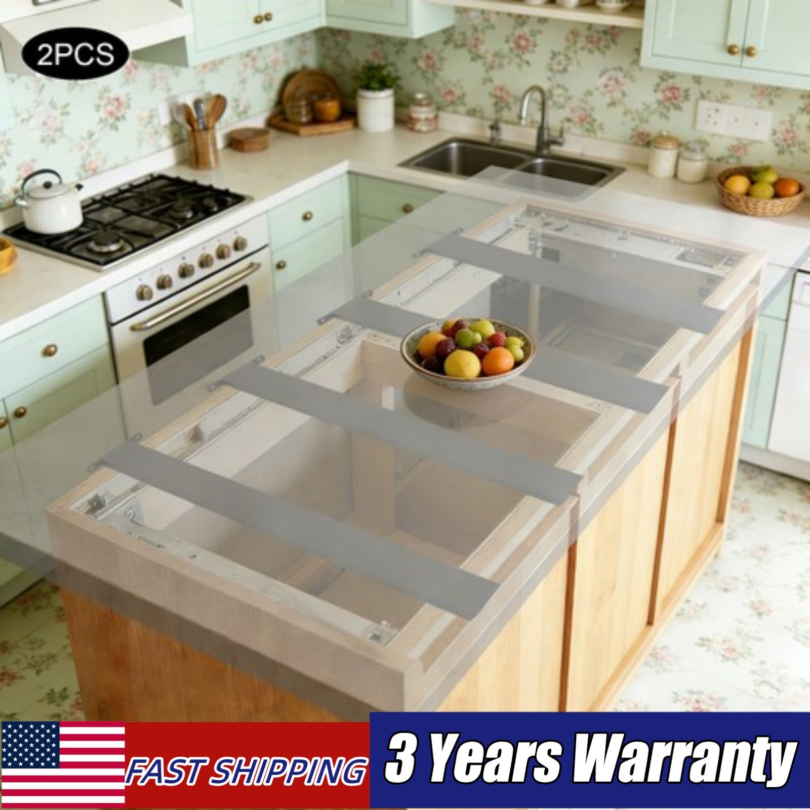 26in 2 Pcs Countertop Support Brackets, Countertop Support Brackets Load 300lbs gallery