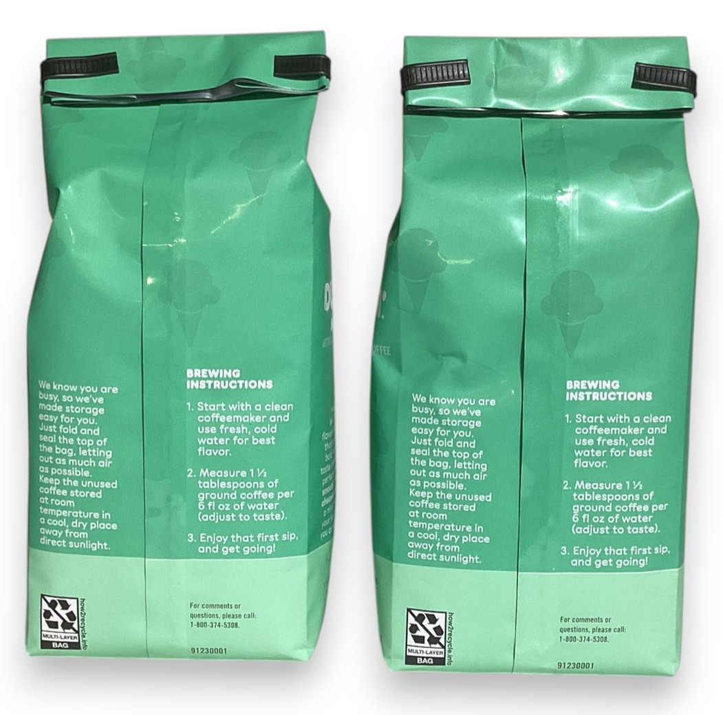 Dunkin’ Mint Chip Ground Coffee, Limited Edition, 2 11-Ounce Bags, Exp 11-2026 gallery