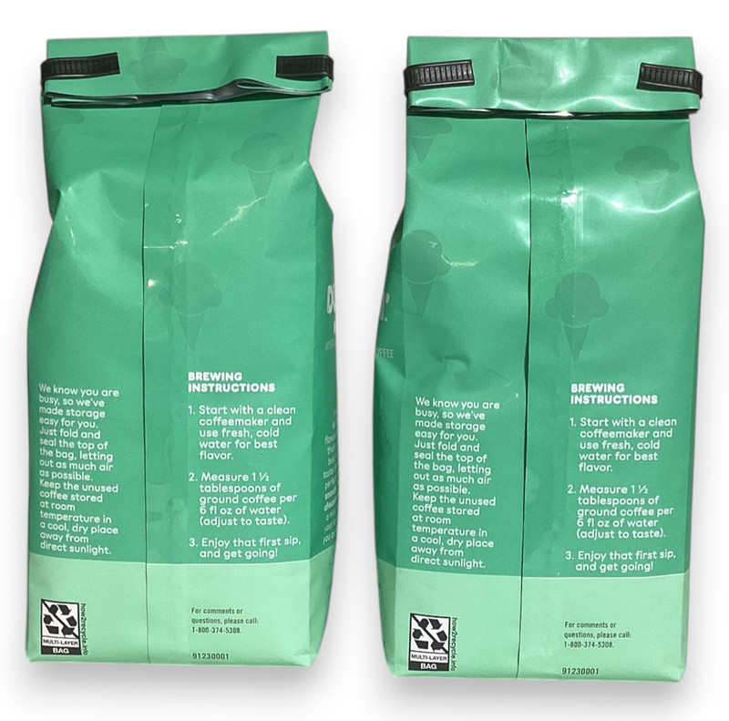 Dunkin’ Mint Chip Ground Coffee, Limited Edition, 2 11-Ounce Bags, Exp 11-2026 gallery