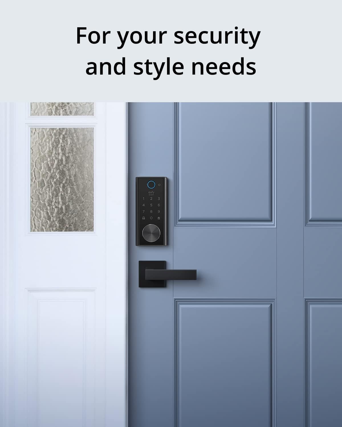eufy Security Lever Handle - Easy Installation, Fits All - Matte Black gallery