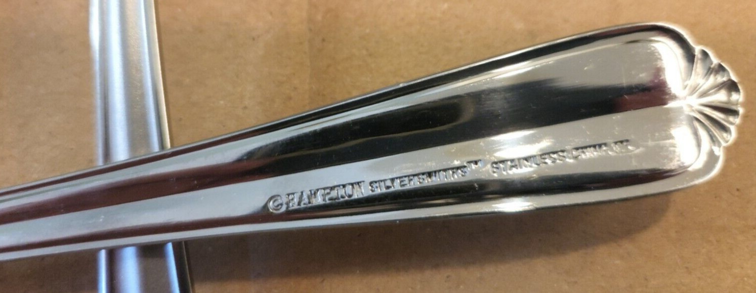 (4) Four Stainless Hampton CHARLOTTE Dinner Forks 8" gallery