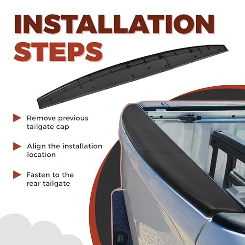 Tailgate Molding Cap Spoiler Compatible with 2009-2019 Dodge Ram 1500 2500 gallery