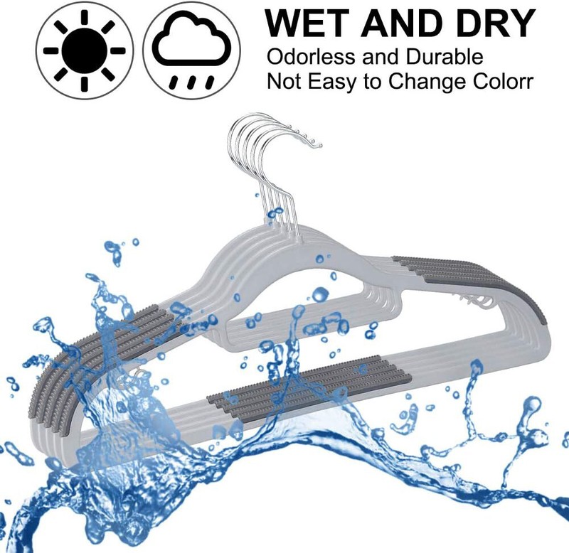 Durable Plastic Hangers Non Slip for Clothes Coat 360° Swivel Hook Heavy Duty gallery
