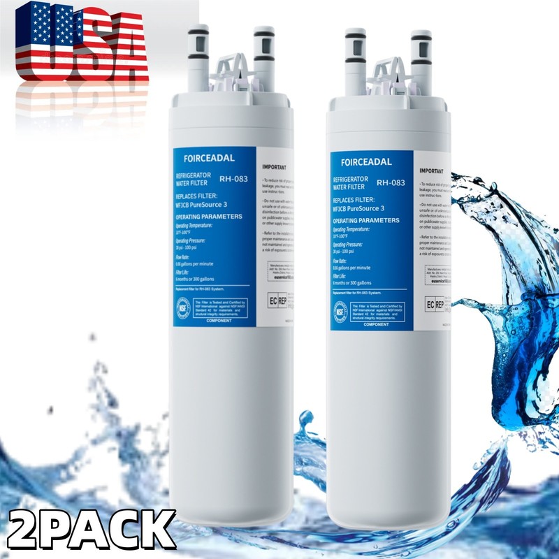 2 PACK FOR Frigdaire WF3CB PureSource 3 Refrigerator Water Filter New US Stock gallery