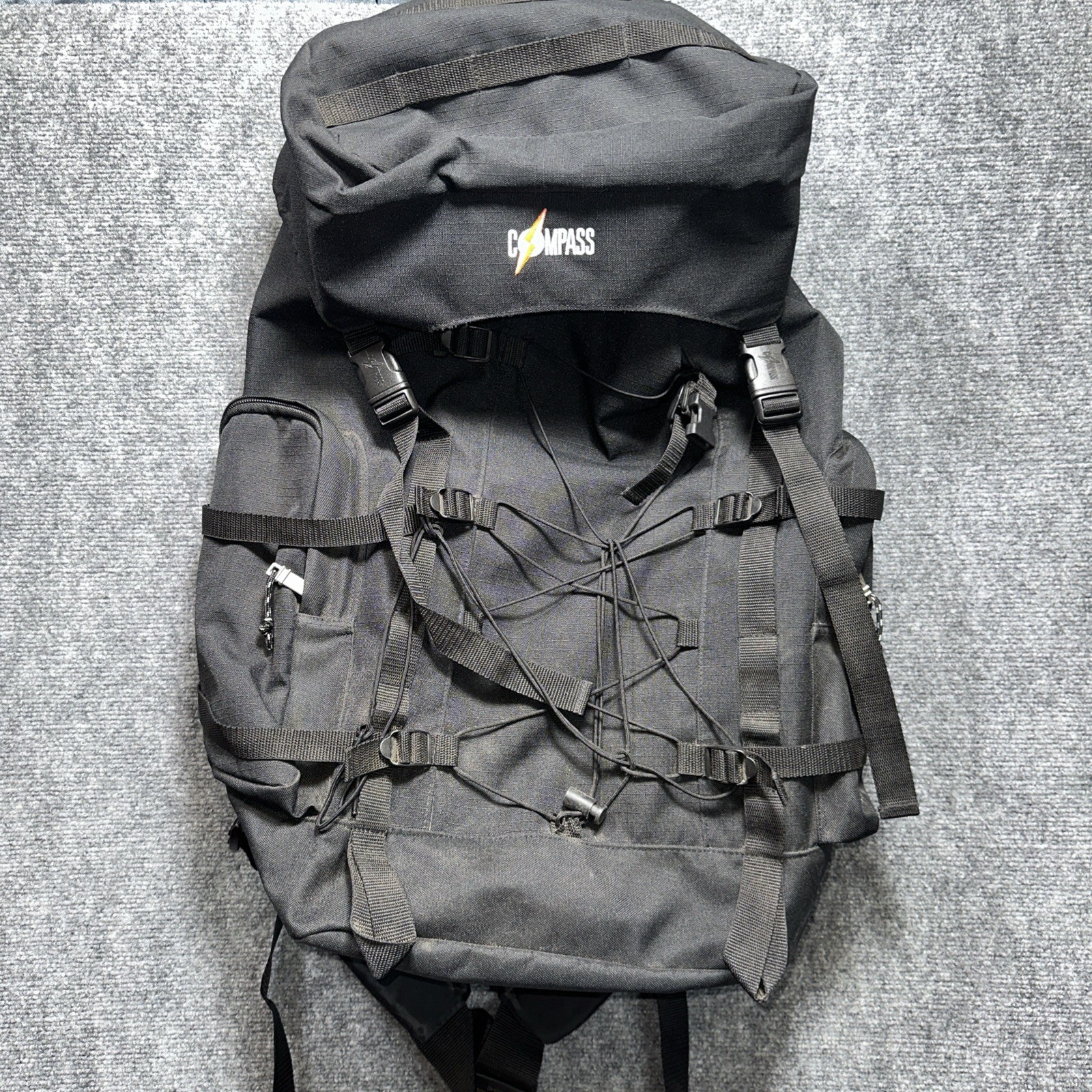 COMPASS black Hiking Backpack made in Korea
