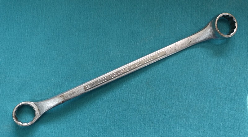 Craftsman =V=USA Double Box End Offset Wrench 15/16" x 1" SAE  12 Point gallery