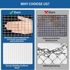 304 Stainless Steel Welded Wire Mesh, 1/2 inch 1/2inch 36in x50ft, Silver gallery