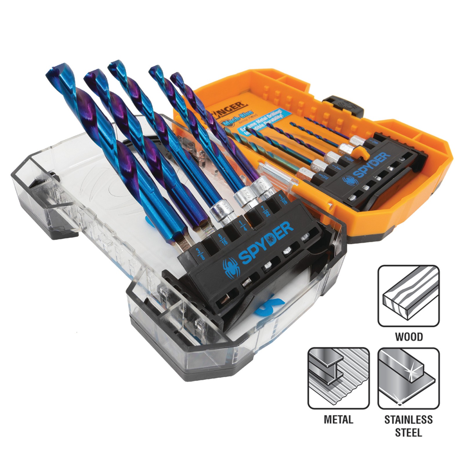 Spyder 10-Piece Assorted HSS Twist Drill Bit Set 19017 gallery