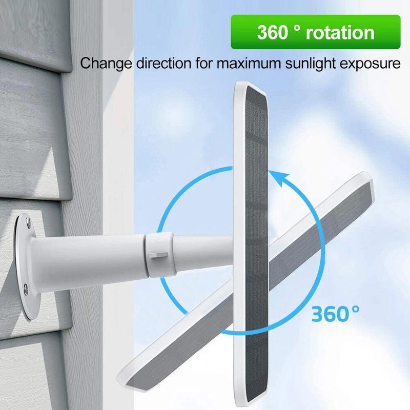 4 Pack Solar Panel for Ring Spotlight Camera/Stick Up Cam Battery Charger 8W 5V gallery