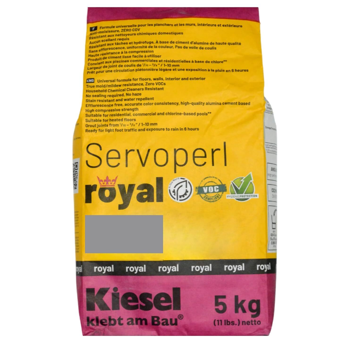 Kiesel Servoperl Royal High-Strength Grout 11lbs (5kg), Alumina Cement Based gallery