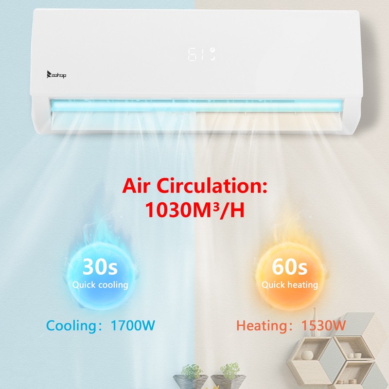 18000 BTU Mini Split Air Conditioner 230V Heat Pump 19 SEER INVERTER AC Ductless gallery