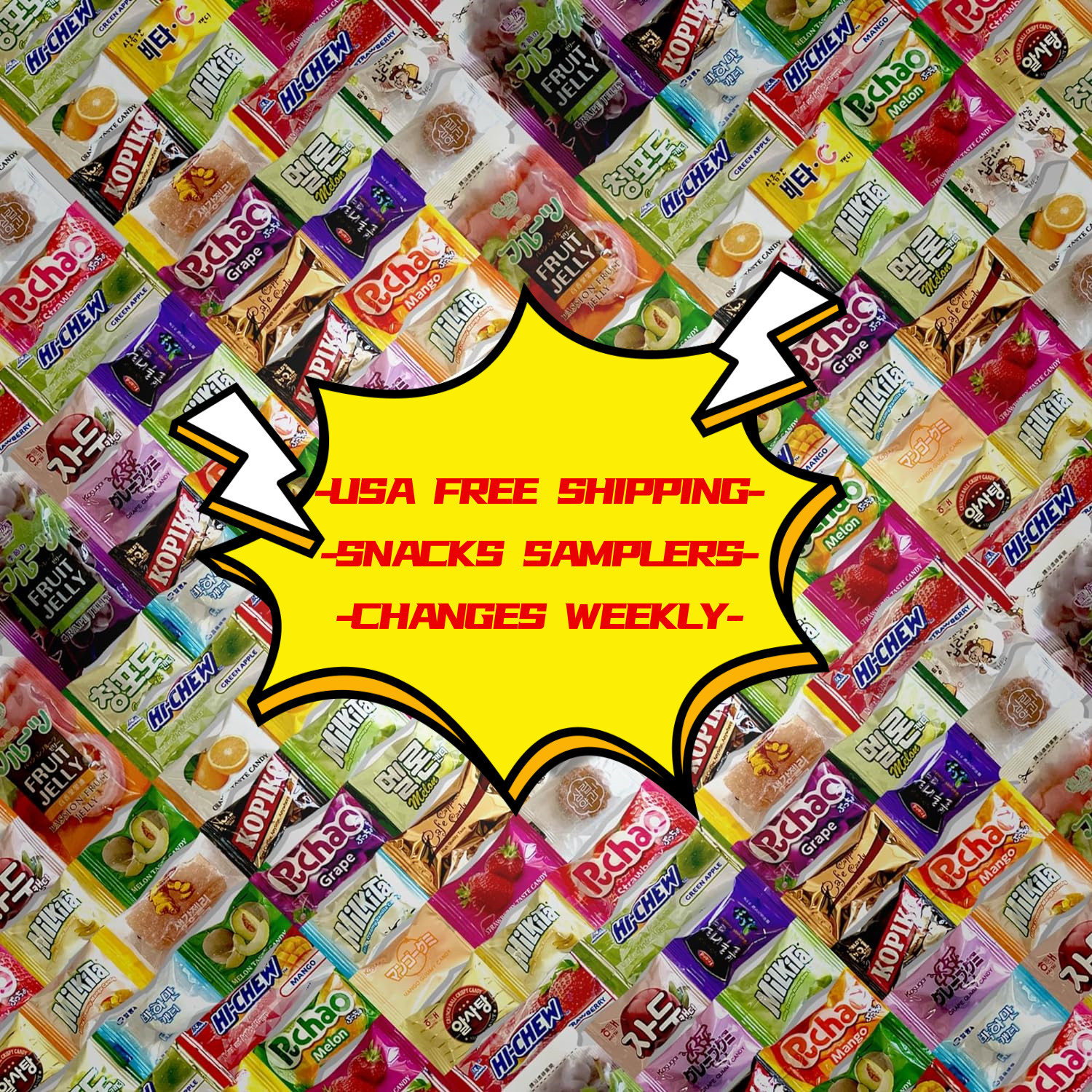 160 Piece Asian Snack & Candy Box Japanese Korean Chinese, Asian Treats Fun Box gallery