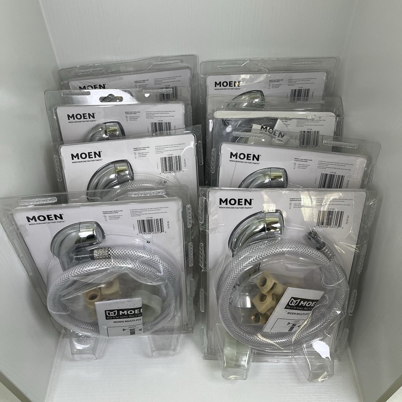 8x MOEN Kitchen Faucet Multi-Fit Side Spray Hose 179108 Chrome Read Description gallery