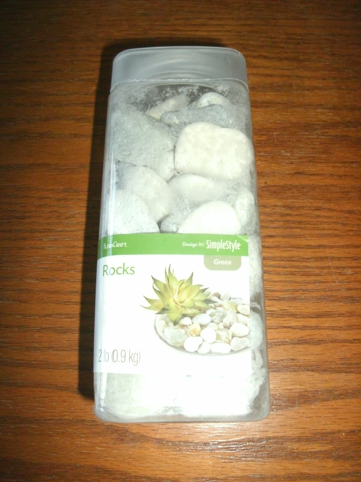 NEW Jade Green Tint Loose Decorative River Rocks Bowl Vase Filler 2 lb 1-2 in. gallery