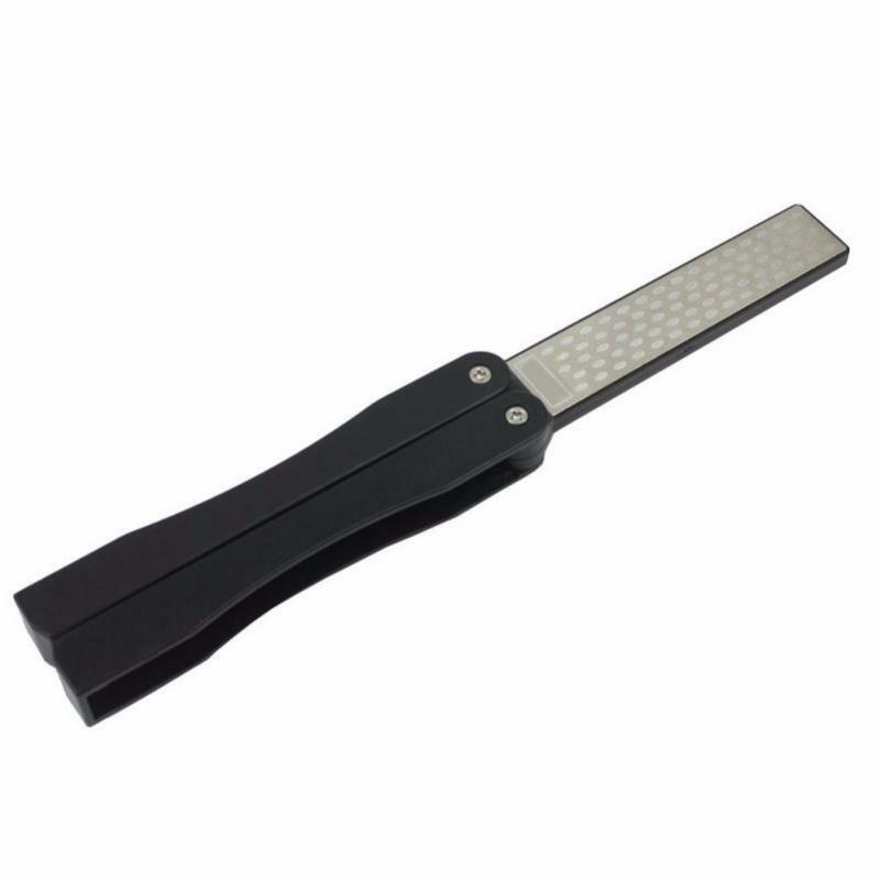 Double Sided Folded Pocket Diamond Knife Sharpening Stone Sharpener Tool
