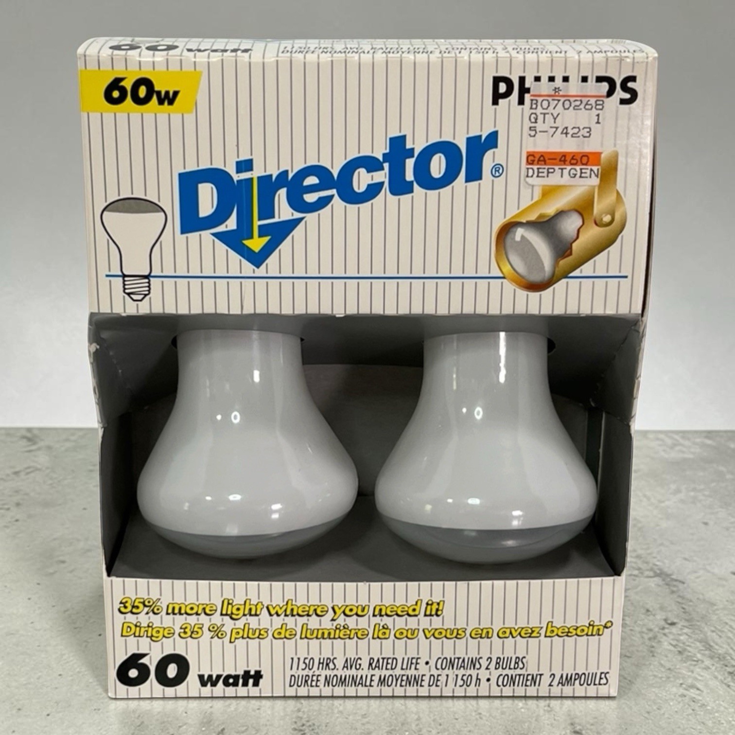Philips Director Bulbs 60W Soft White • 2 Pack • Hi Hats, Track, Accent Lights gallery