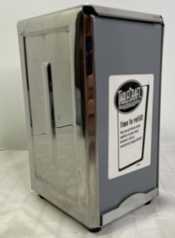 TableCraft 221 S/S Full-Size Double Sided Napkin Dispenser gallery