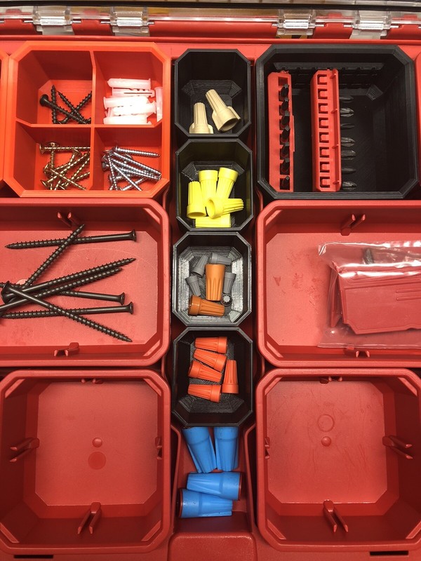 Milwaukee Packout Low Profile Bin For Slim Pack Out Red Or Black gallery