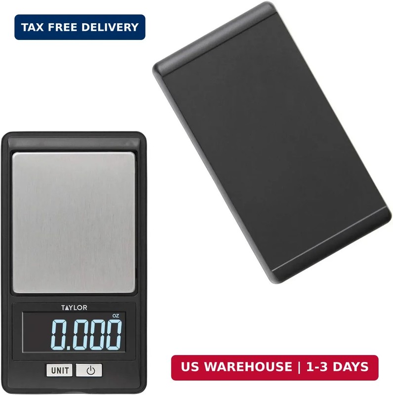 Taylor High-Precision Digital Portioning Scale with Cover, 16OZ/500G, Black gallery