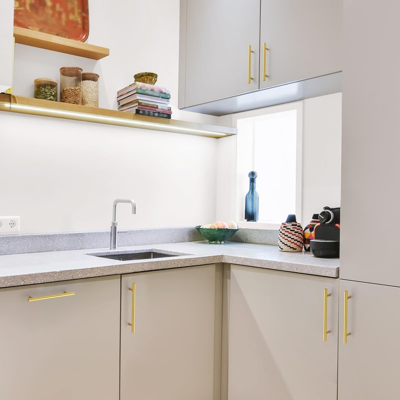 5 Pack 8-13/16 Inch Cabinet Pulls Kitchen Cabinet Handles with 6-1/4 Inch Hol... gallery