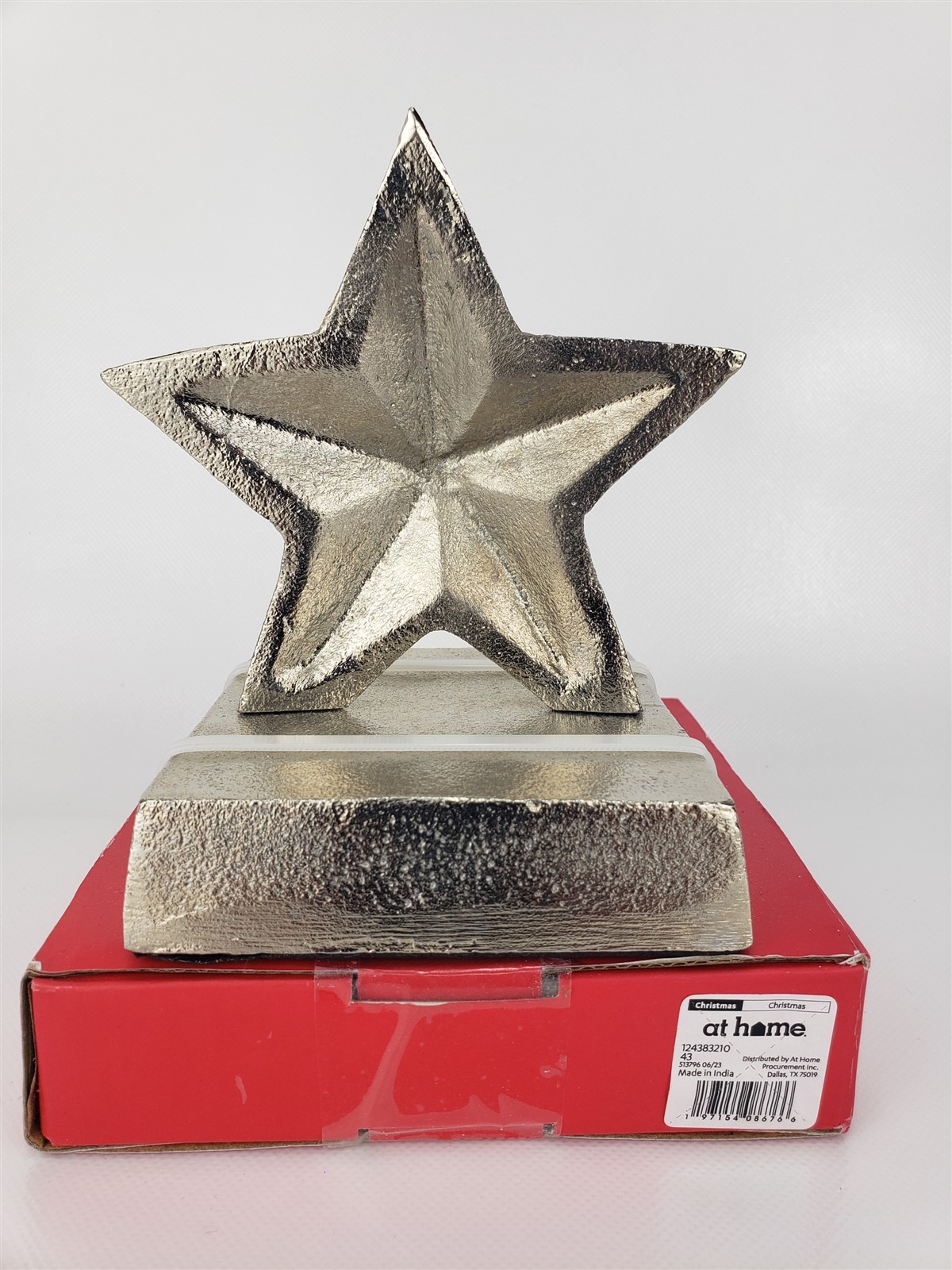 Matte Silver Star Stocking Holder Xmas Holiday Hanger Metal Mantel Clip gallery