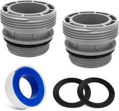 Hose Conversion Adapters Kit for Intex & Coleman 40mm to 1 1/2 inch, Blue