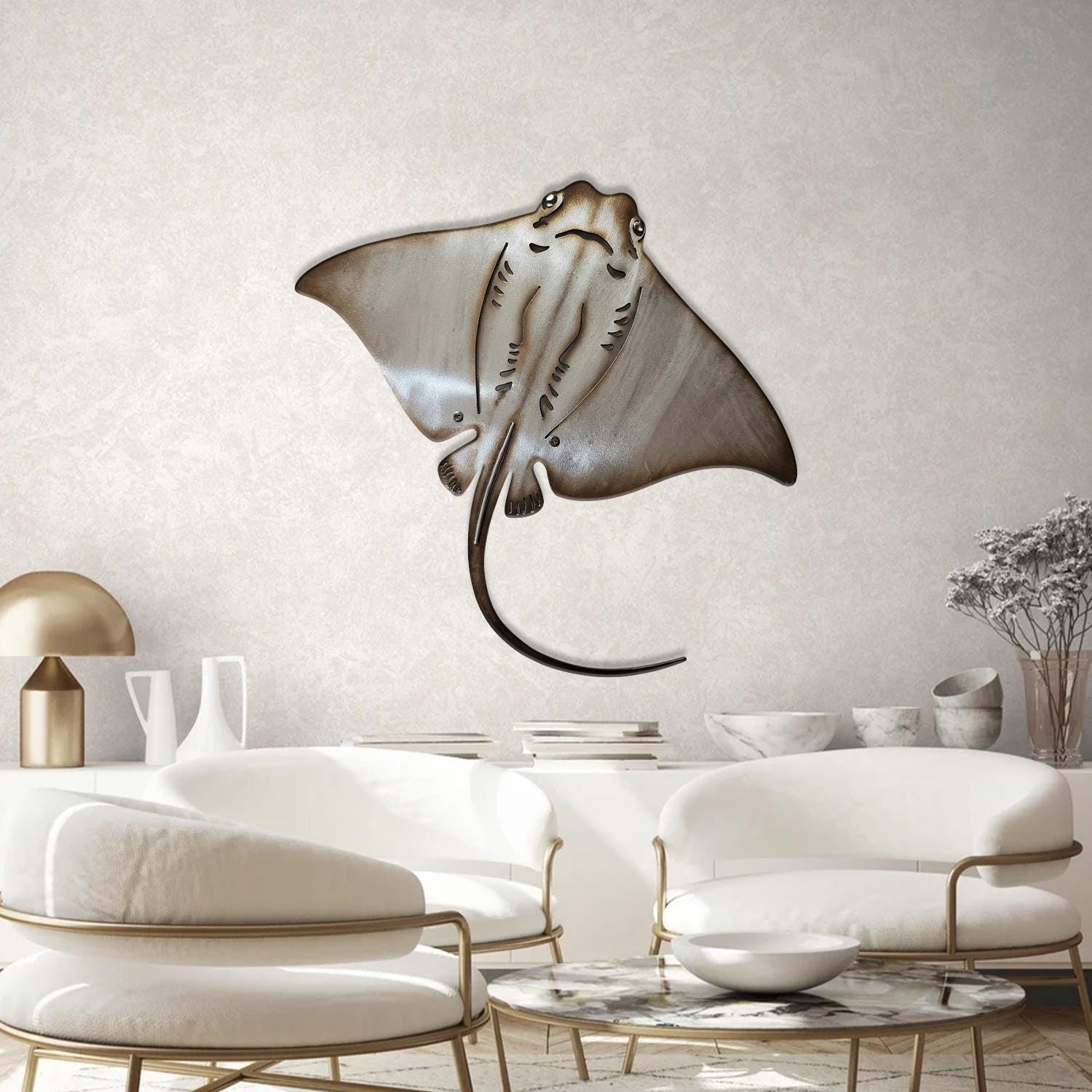 Stingray Fish metal wall Decor, Stingray Fish Decor gallery