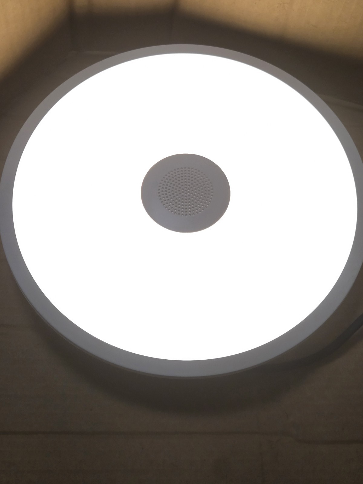 LED White Music Bluetooth Ceiling Speaker Light Fixture IP44 READ no mount gallery