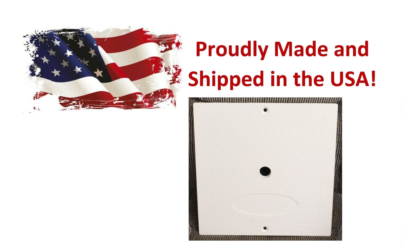 Aftermarket Plastic Hayward Square 10" Pool Skimmer Deck Lid SP1082E SPX1082E gallery